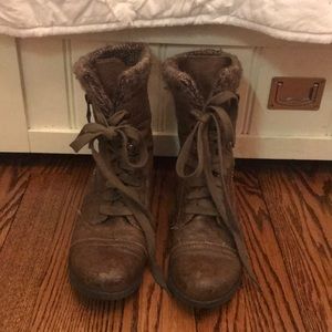 STEVE MADDEN COMBAT BOOTS